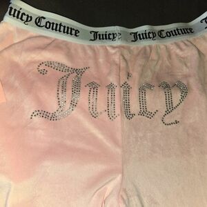 Juicy Couture Lola Pink Velour Pants